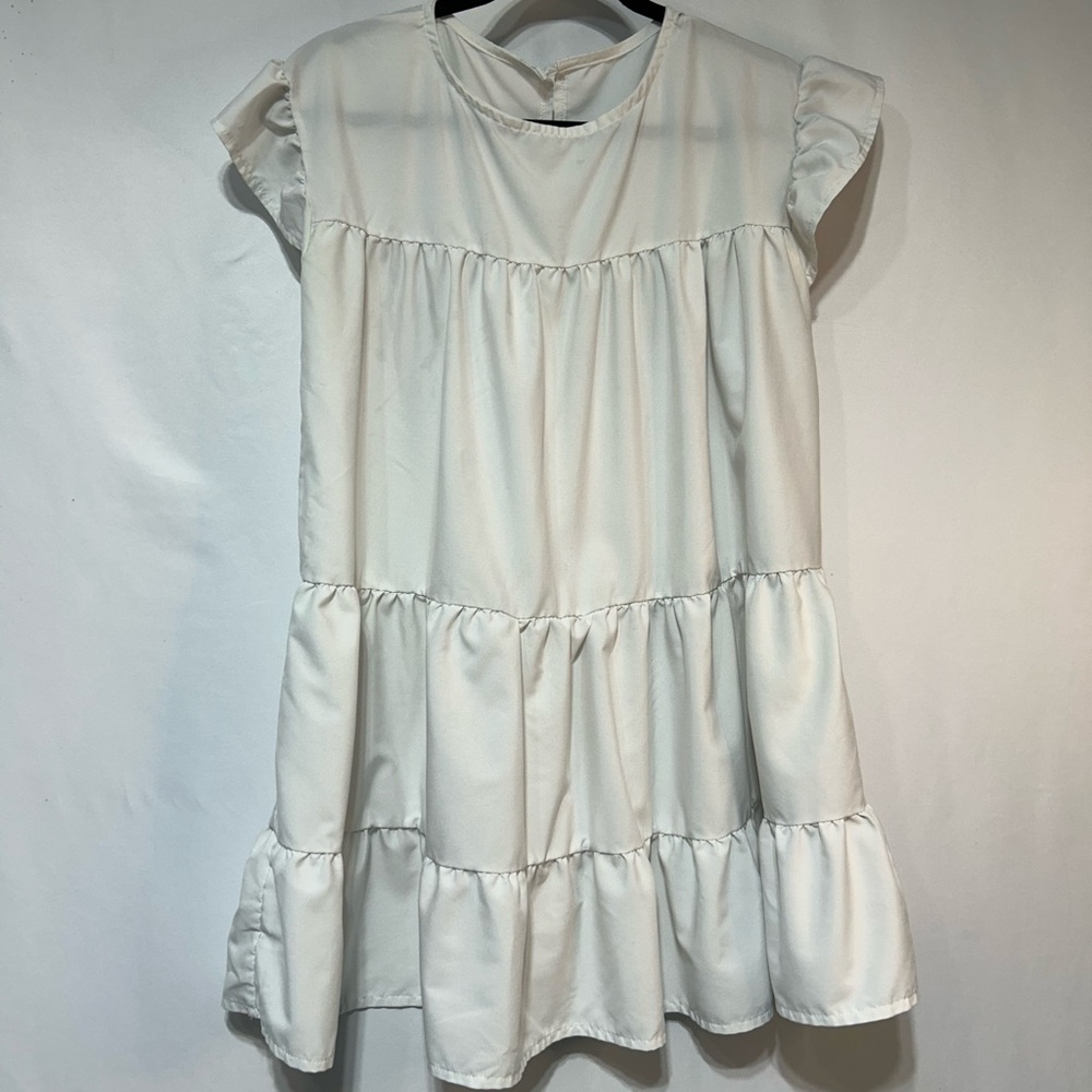 White Tiered Dress